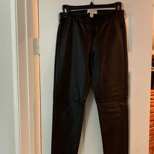 Michael Kors Straight Leg Faux Leather Pant